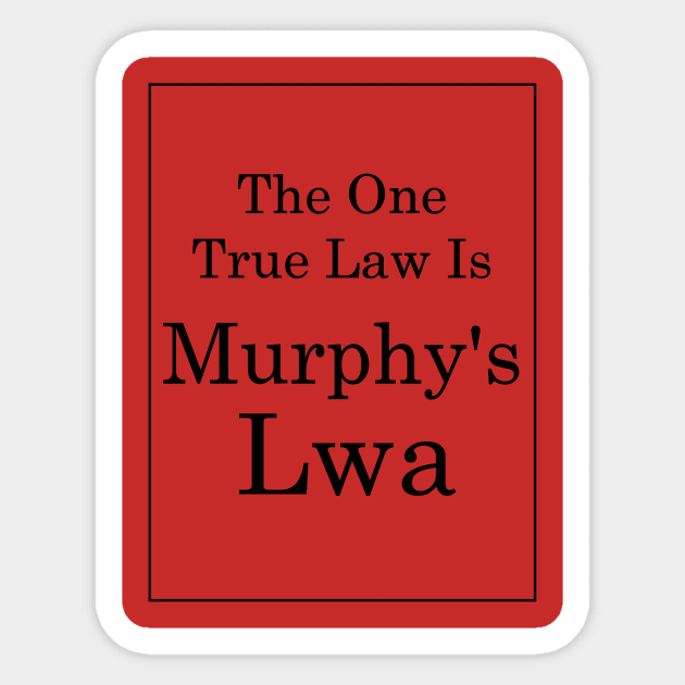 Murphy's Lwa (Black Text) Sticker by TimH